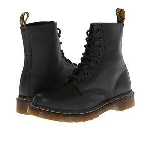 Dr. Martens 1460 Pascal Boots Black Virginia Leather 8 Eye Women’s Size 8